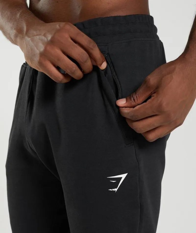 Pantalones Gymshark React Joggers Negros | 820461-GOK