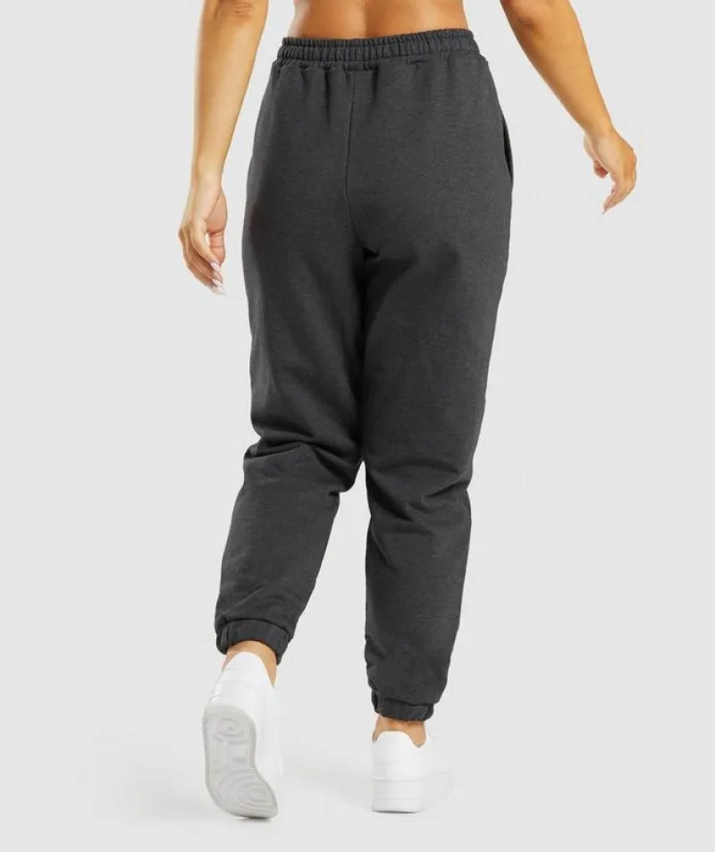 Pantalones Gymshark Rest Day Sweats Joggers Negros | 698073-CDN