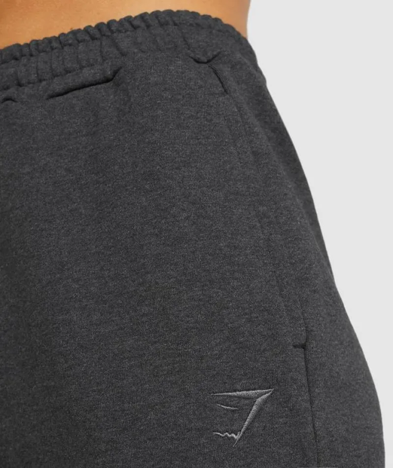 Pantalones Gymshark Rest Day Sweats Joggers Negros | 698073-CDN