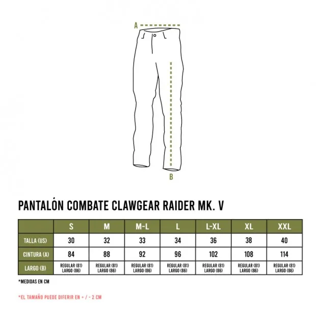 PANTALÓN COMBATE CLAWGEAR RAIDER MK. V MULTICAM