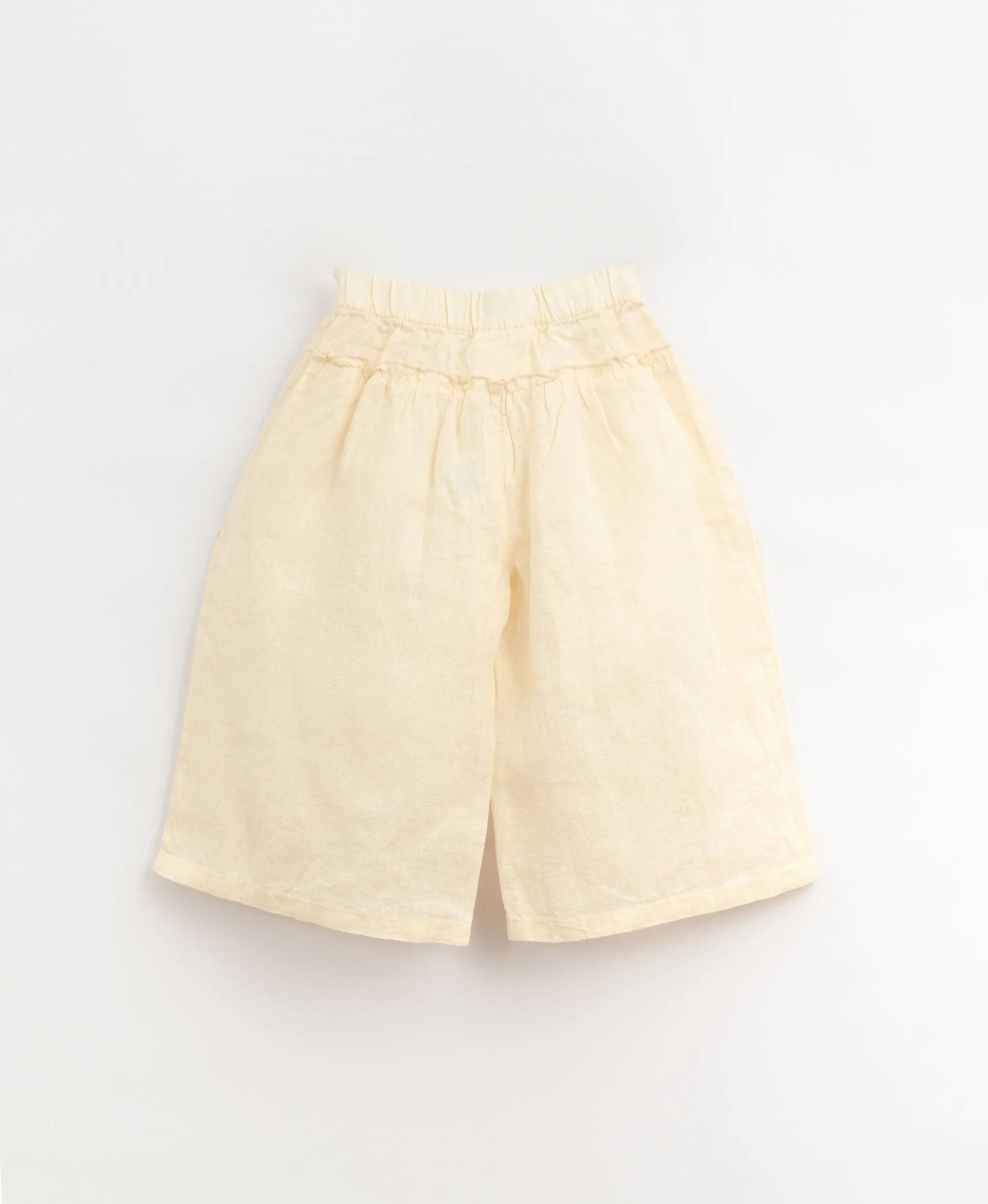 Pantalón de lino con cordón decorativo | Organic Care