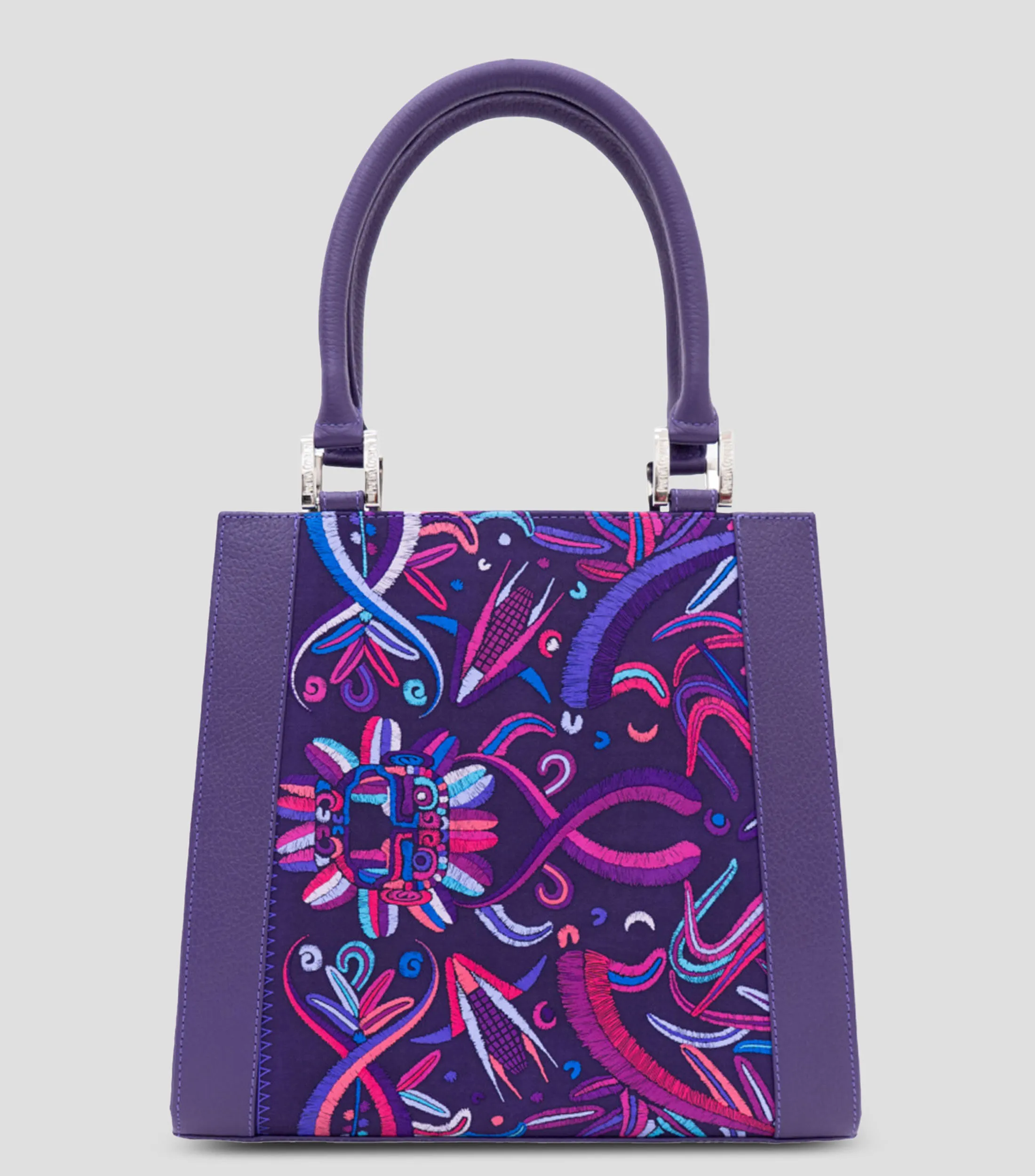 Pineda Covalin Bolso Satchel con estampado de Quetzalcóatl Mujer