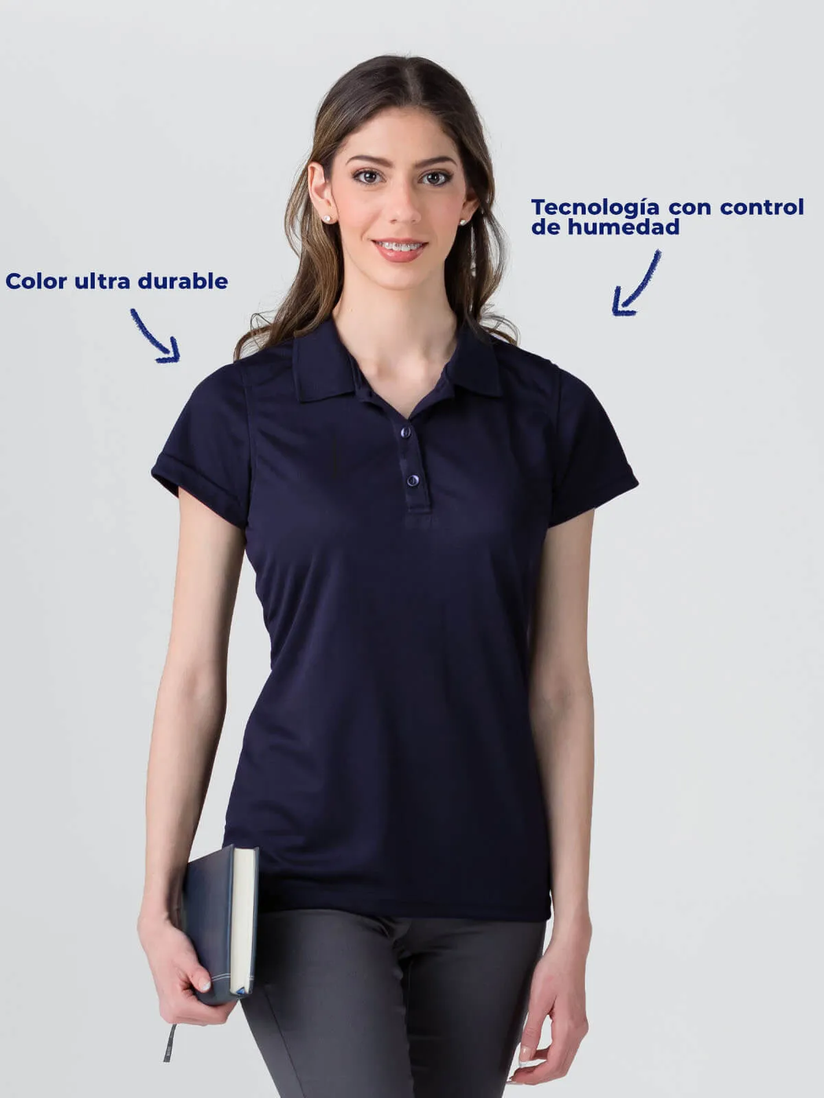 Playera Polo Dry Fit USA Dama