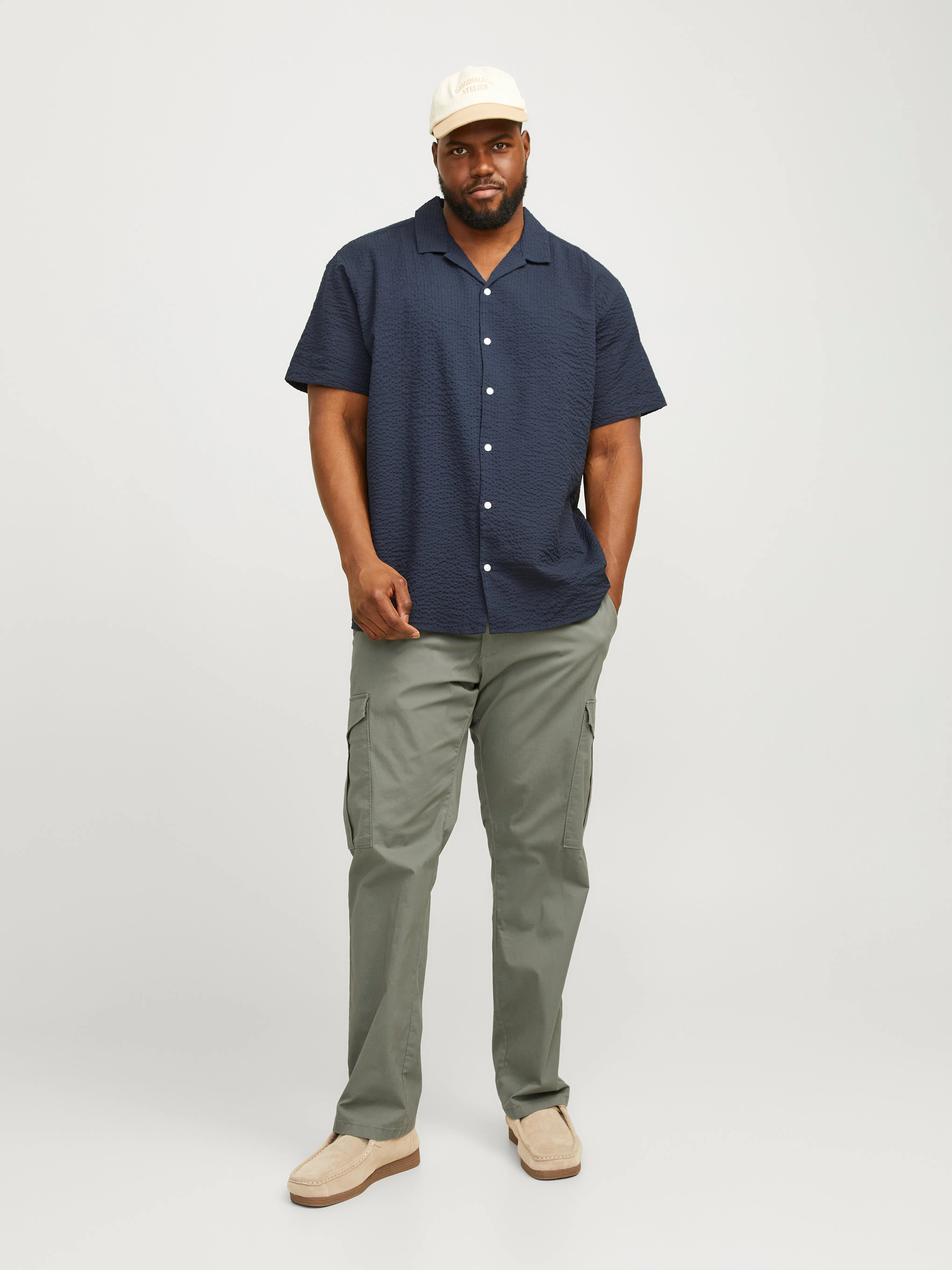 Plus Pantalones cargo Corte cargo | Verde intermedio | Jack & Jones®