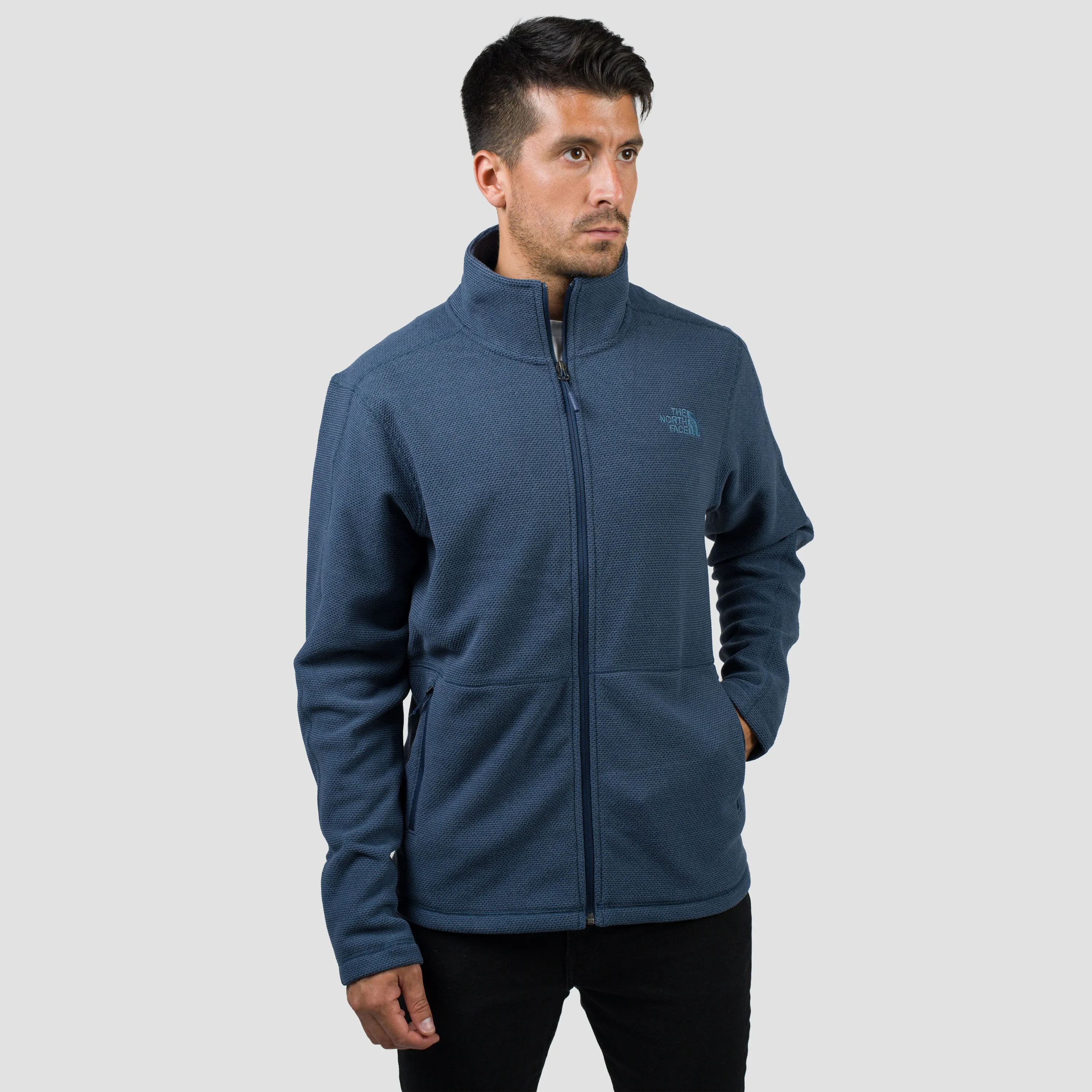 POLAR TEXTURE CAP ROCK FULL ZIP HOMBRE