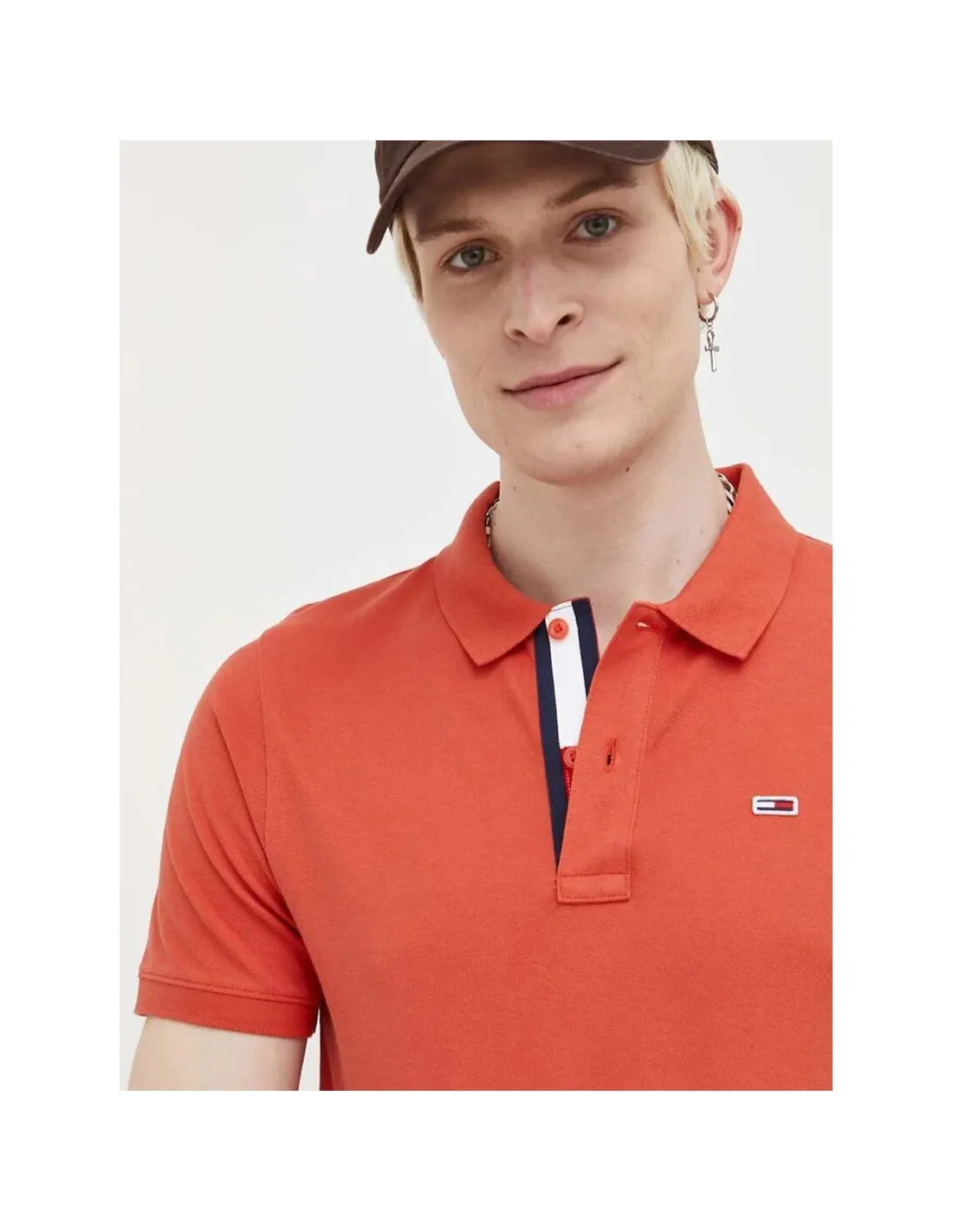 Polo con tapeta distintiva y corte ajustado de Tommy Jeans