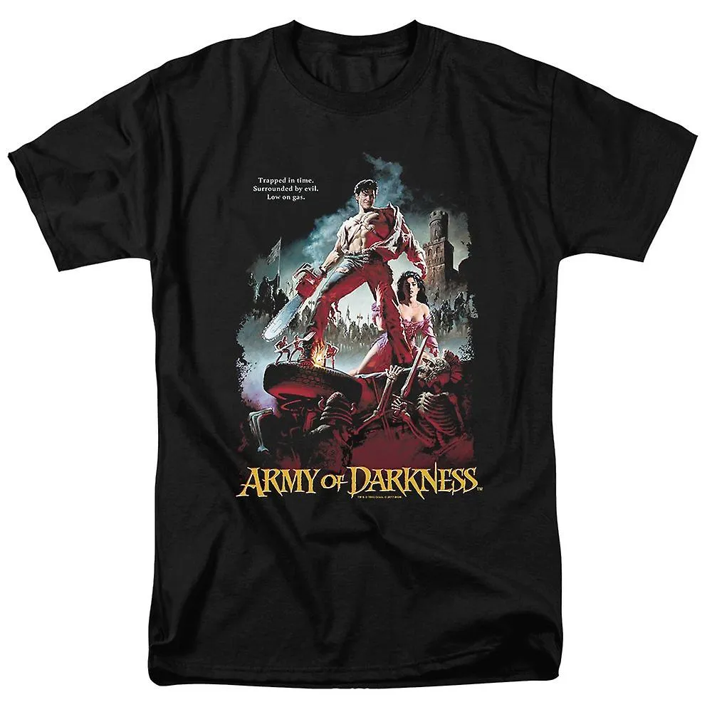 Popfunk Classic Army of Darkness Movie Poster Bruce Campbell T Shirt & Stickersxc'607tr'608