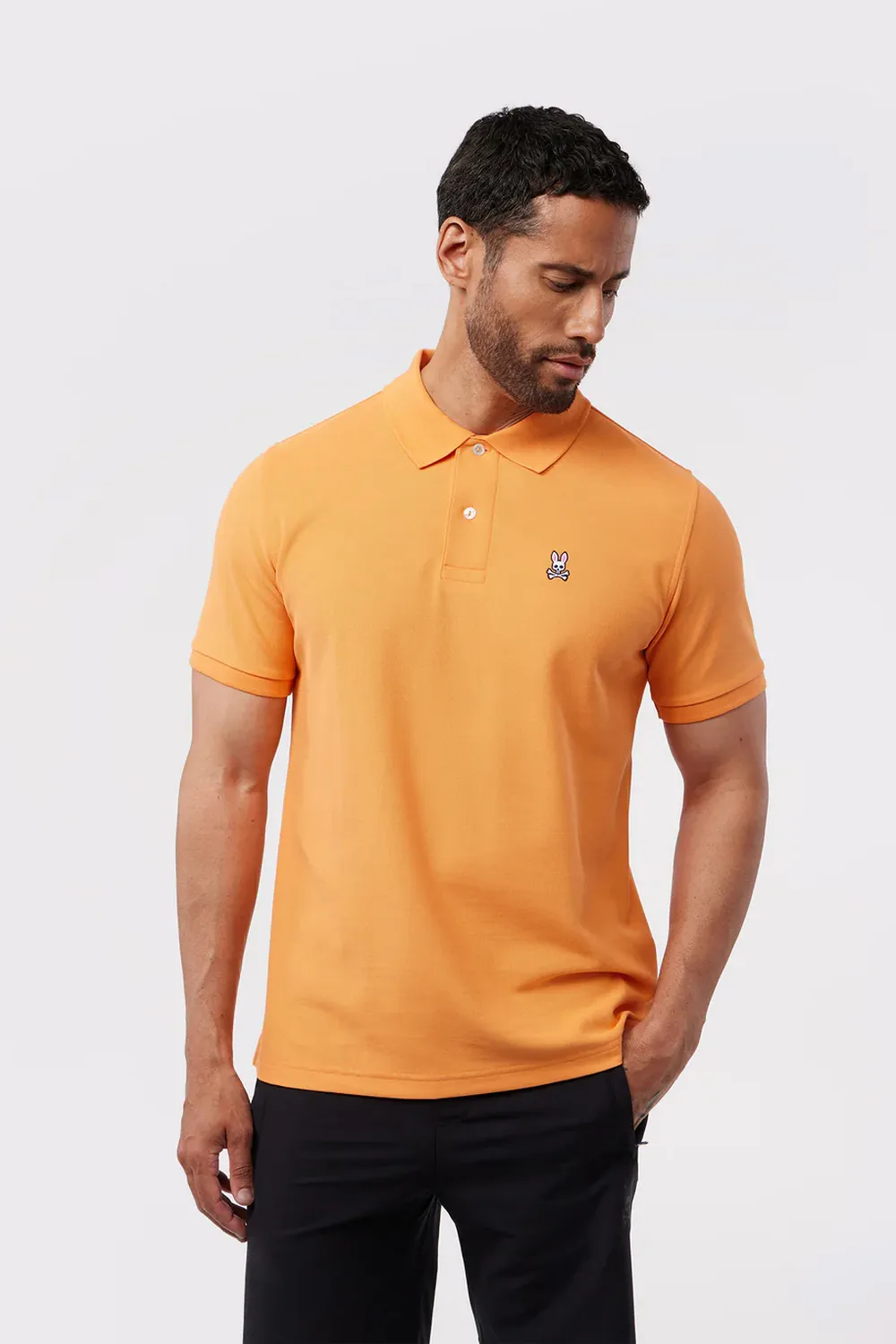 Psycho Bunny Polo Classic Pique Tangerine