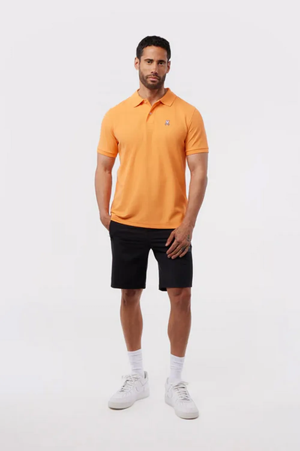 Psycho Bunny Polo Classic Pique Tangerine