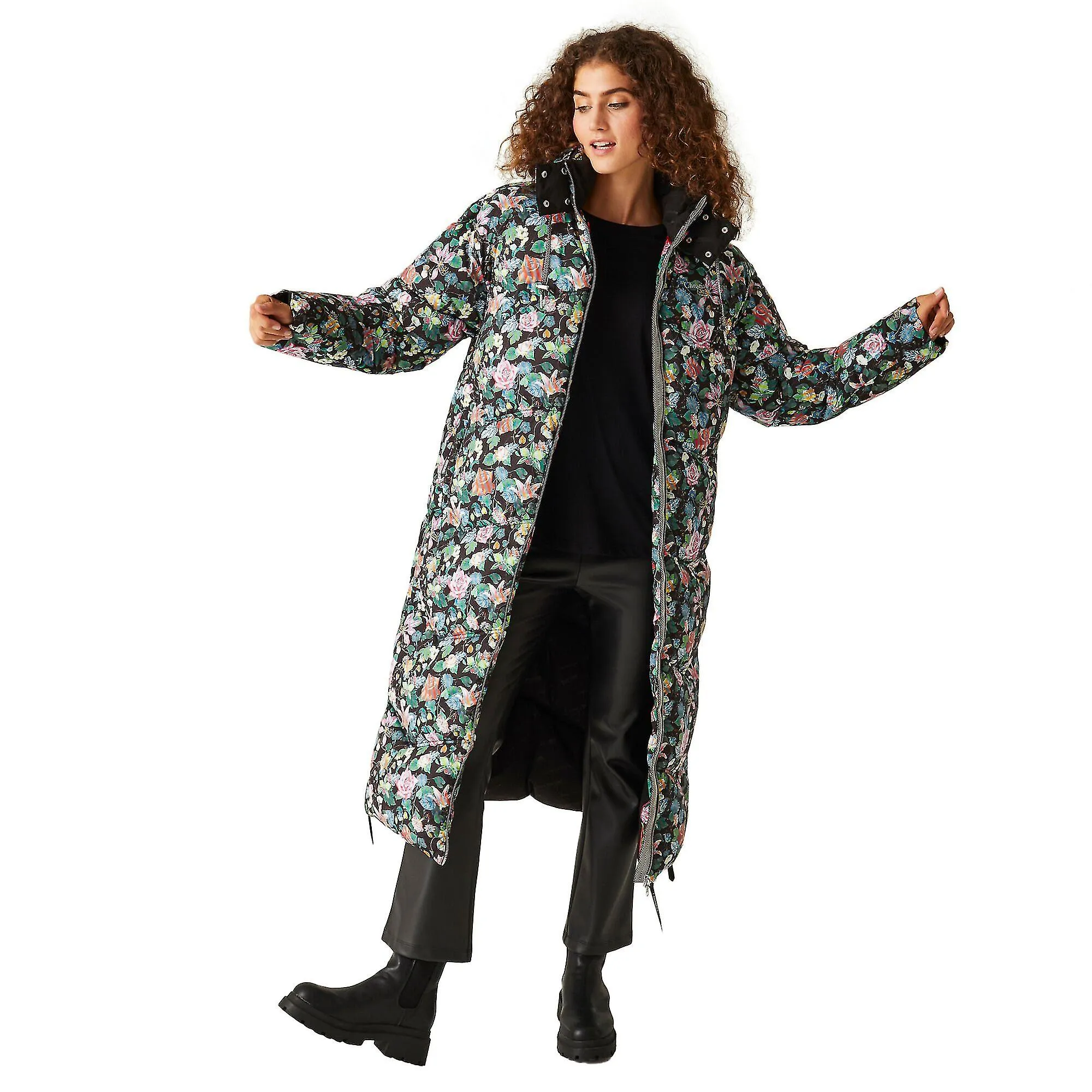 Regatta Womens/Ladies Christian Lacroix Milhaud Floral Longline Padded Jacket