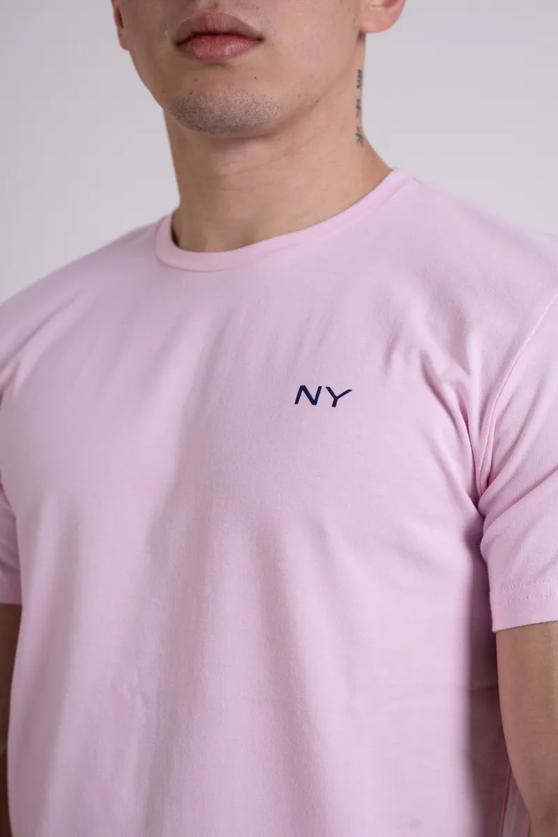 REMERA NY BASICA ROSADO MASC