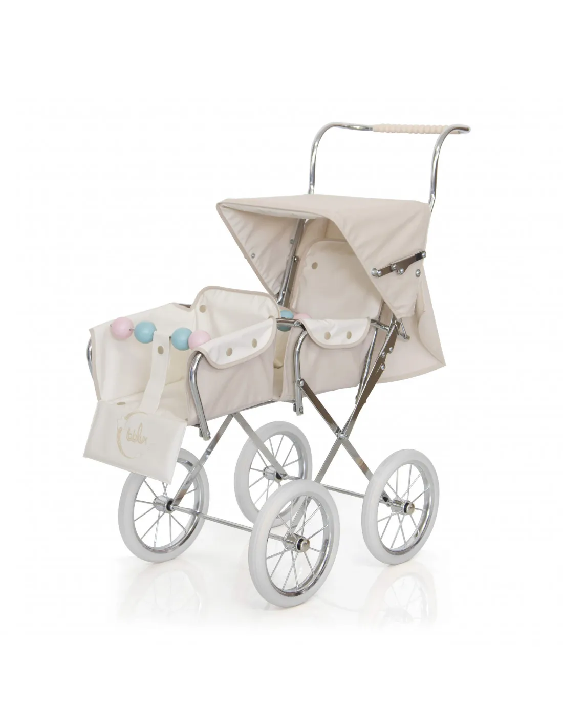 Silla gemelar beige de muñecas Bebelux Big