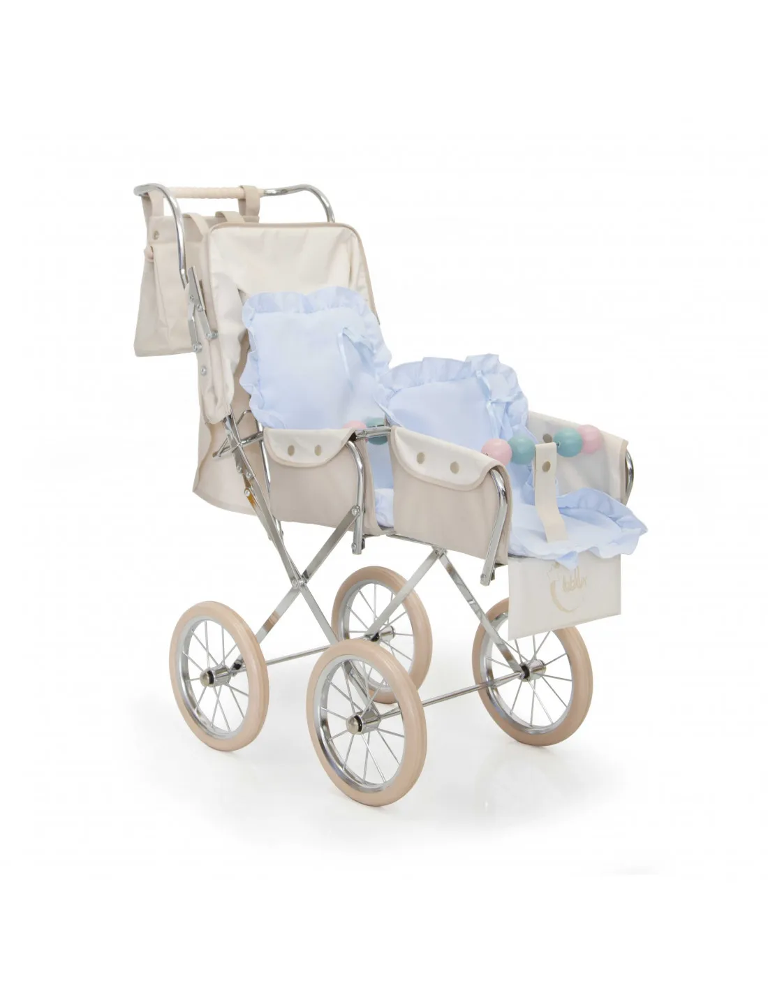 Silla gemelar beige de muñecas Bebelux Big