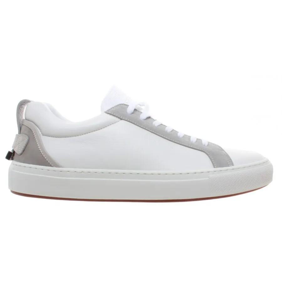 Sneakers Hombre BUSCEMI Lyndon Sport Cuero Blanco