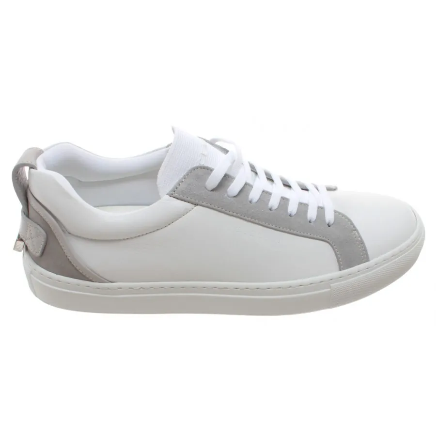 Sneakers Hombre BUSCEMI Lyndon Sport Cuero Blanco