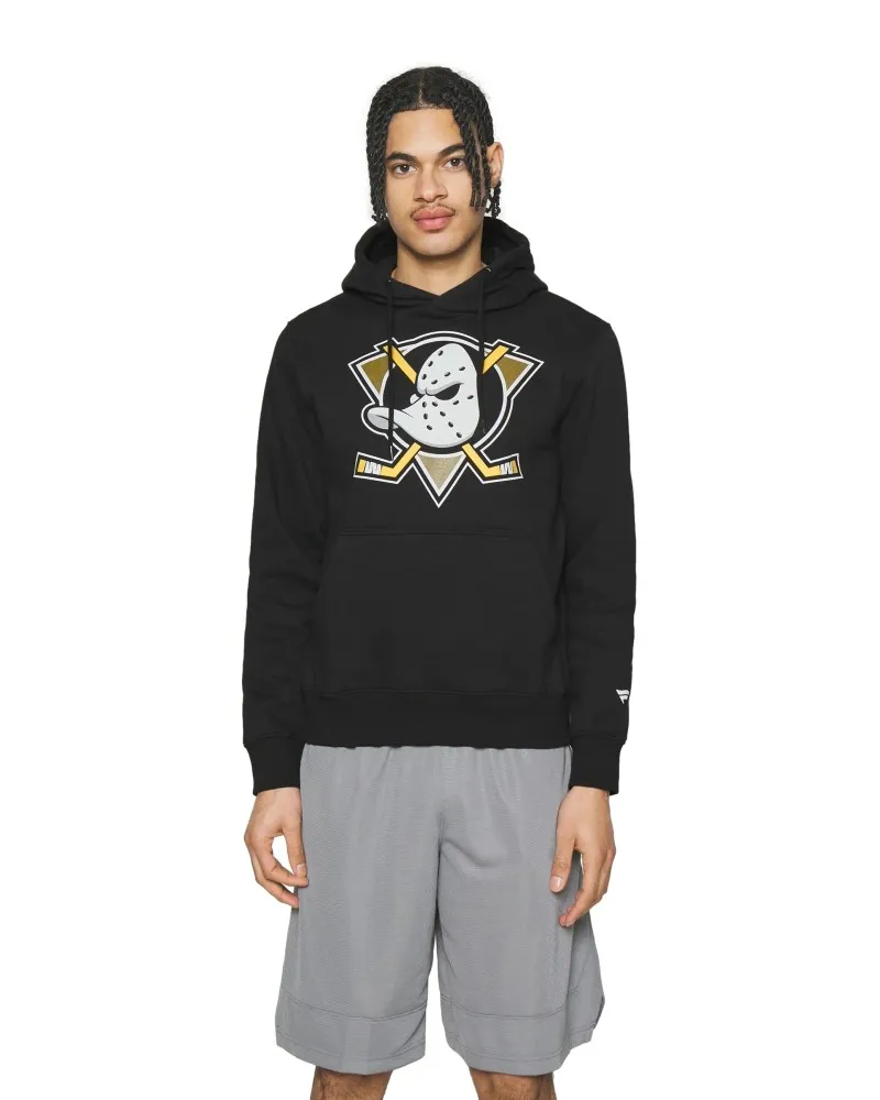 SUDADERA 47 BRAND NEGRA ANAHEIM DUCKS ESSENTIAL HOODY