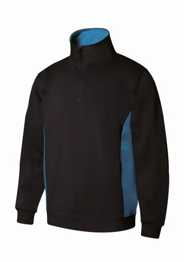 Sudadera bicolor media cremall Velilla 105704