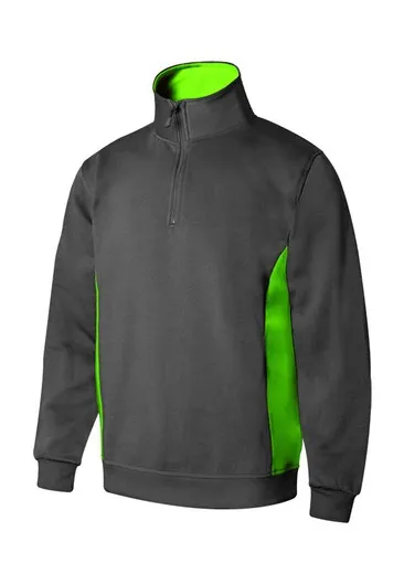 Sudadera bicolor media cremall Velilla 105704