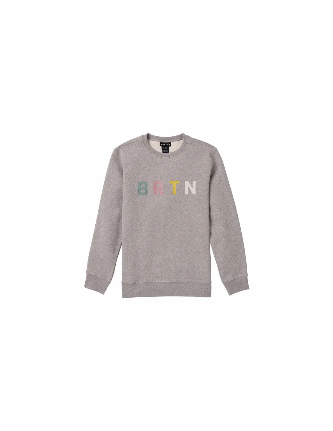 Sudadera Burton Mb Brtn Crew Gray Heather Multi Hombre