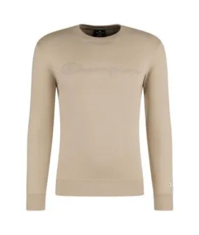 Sudadera Champion Crewneck Sweatshirt Beige Hombre