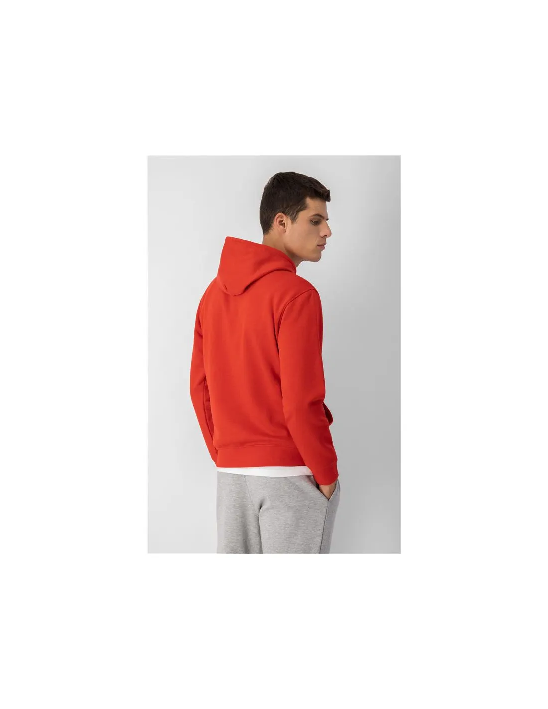 Sudadera Champion Hooded Rojo Hombre