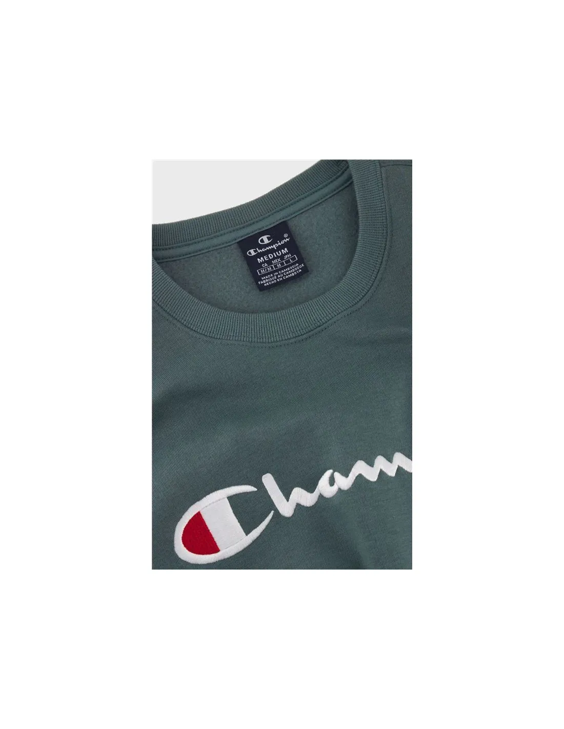 Sudadera Champion Legacy Verde Hombre