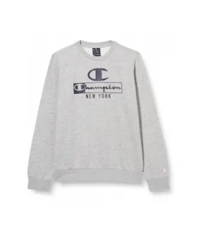 Sudadera Champion Long Sleeve Crewneck Gris Hombre