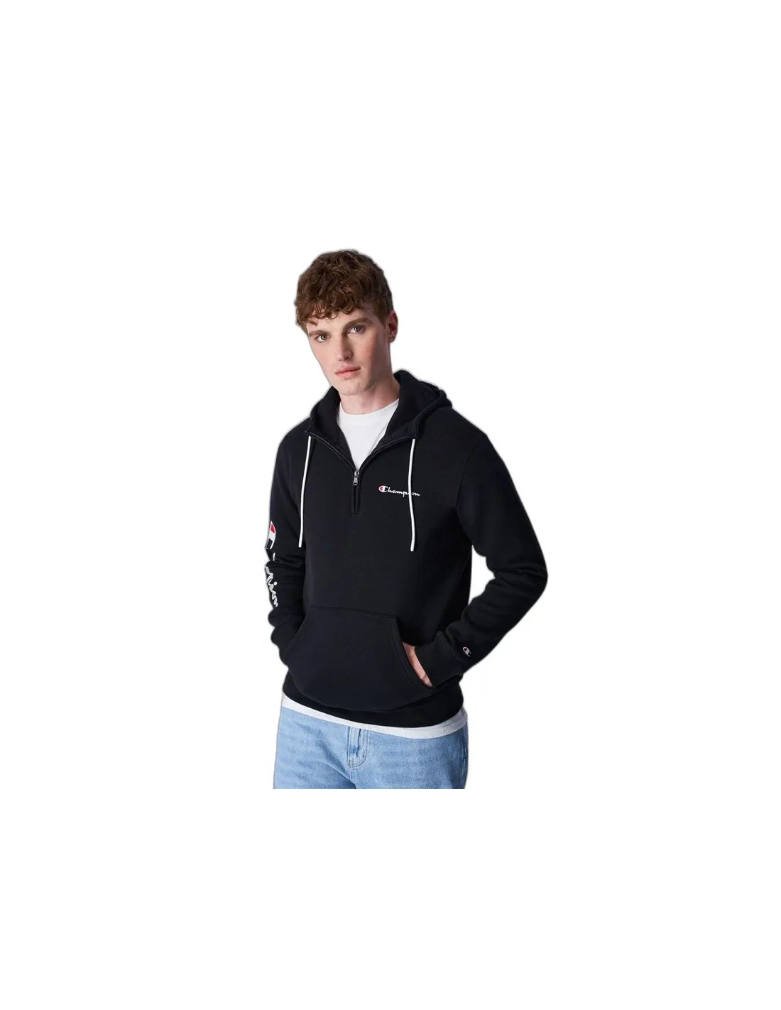 Sudadera Champion Zip Legacy Negro Hombre