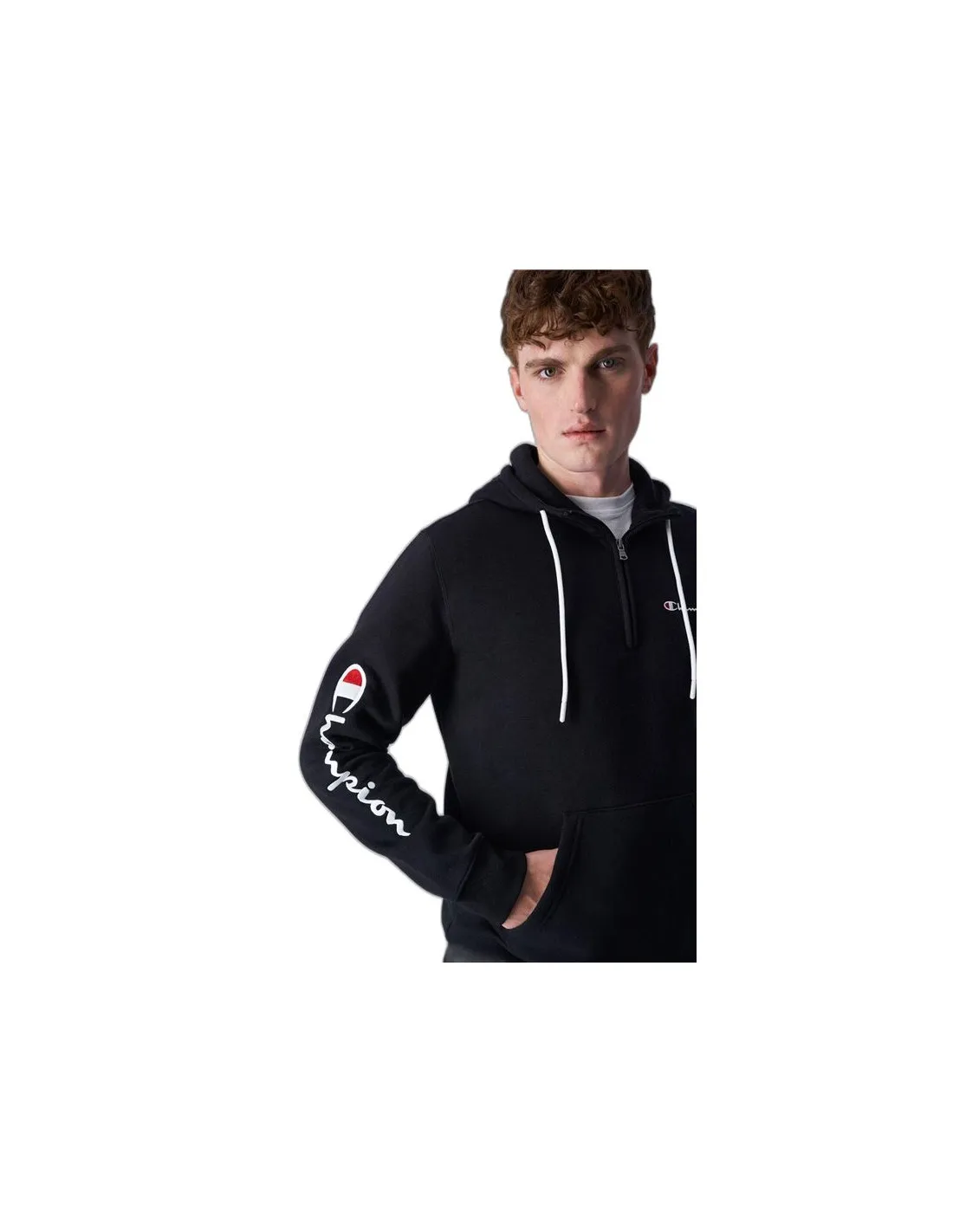 Sudadera Champion Zip Legacy Negro Hombre