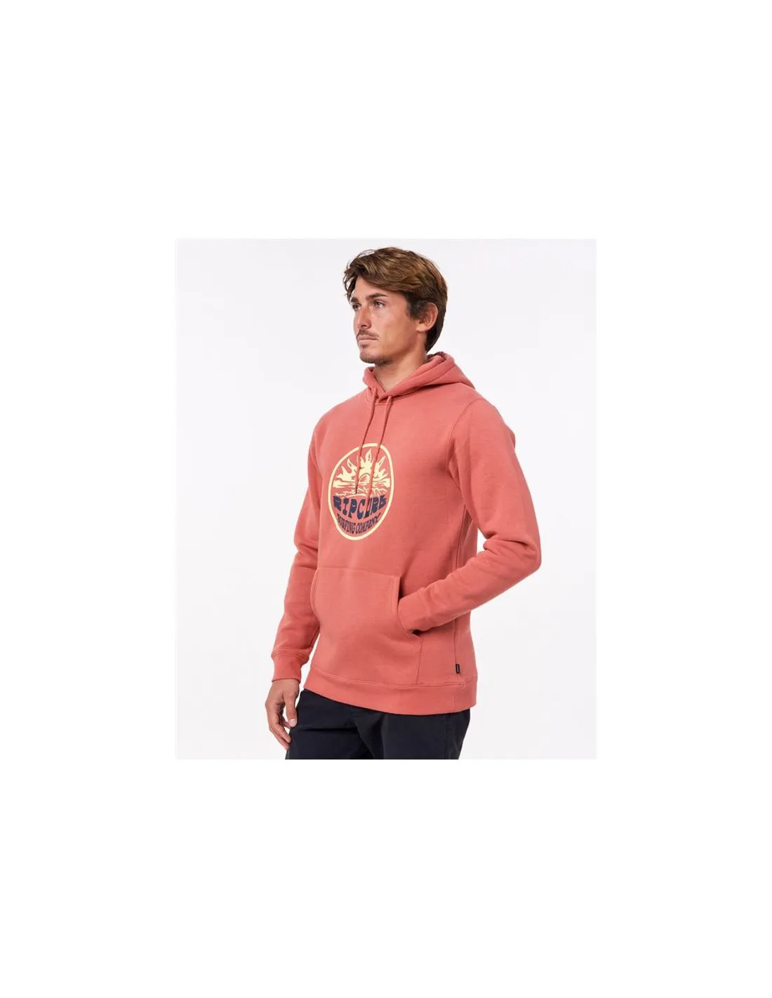 Sudadera con Capucha rosa Rip Curl Down The Line Hombre