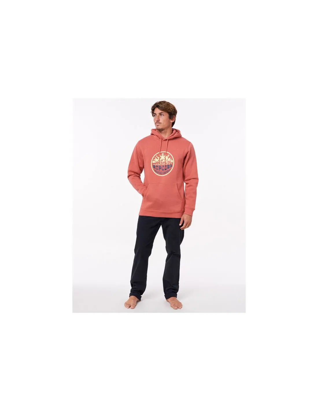 Sudadera con Capucha rosa Rip Curl Down The Line Hombre