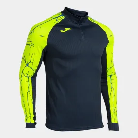 Sudadera hombre Elite IX marino amarillo flúor