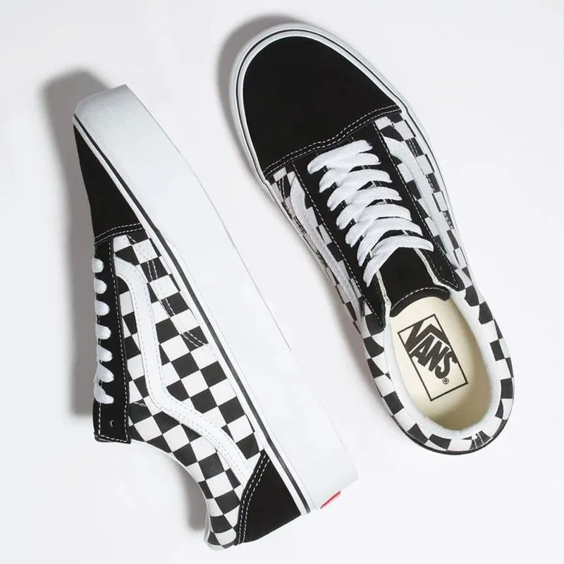 Tenis De Plataforma Old Skool Checkerboard Para Mujer Vans