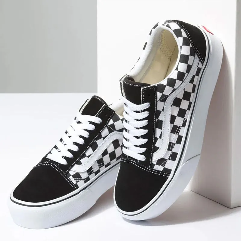 Tenis De Plataforma Old Skool Checkerboard Para Mujer Vans