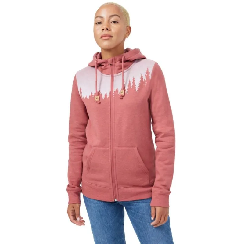 Tentree Juniper Zip Hoodie (Apple Butter Red Heather) Mujer