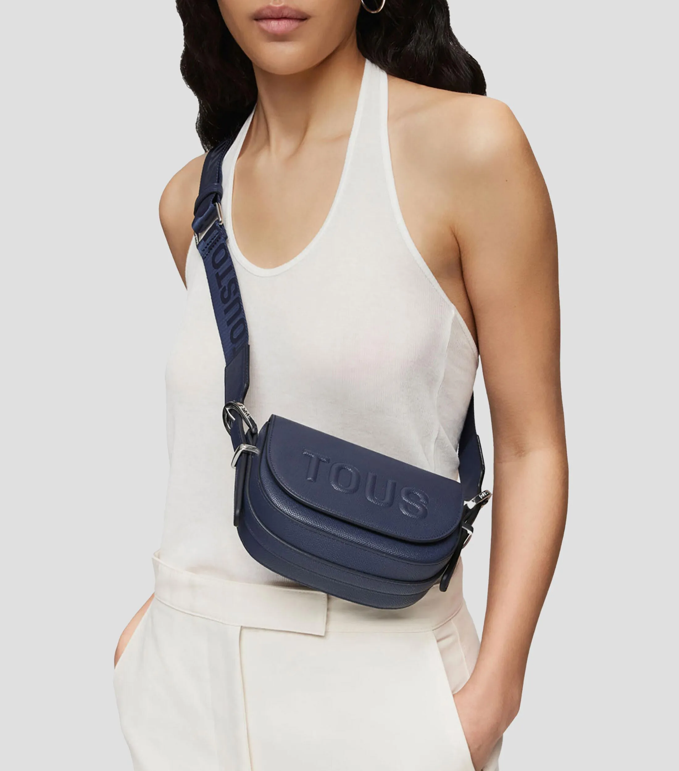 Tous Bolso crossbody azul Brenda con logotipo Mujer