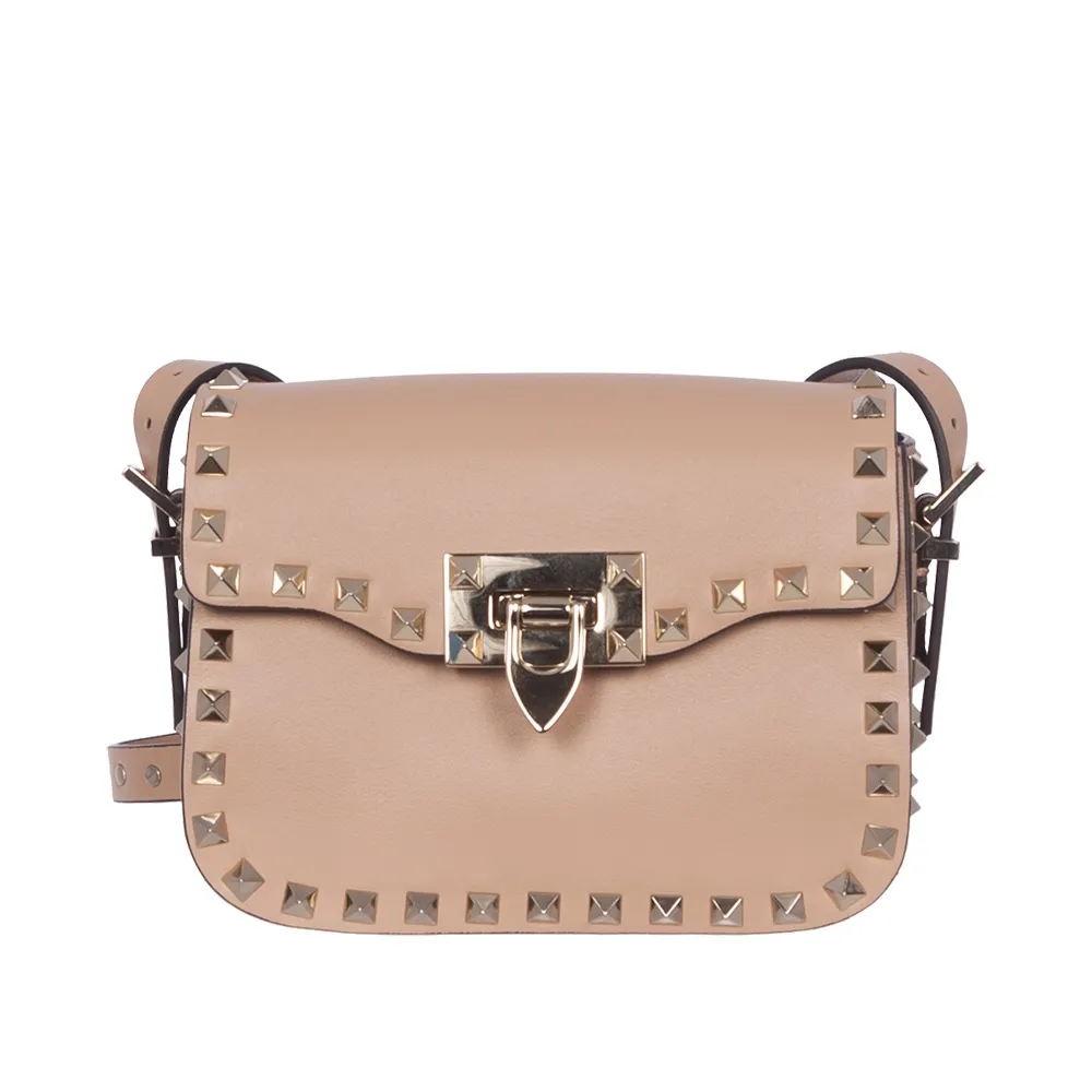 Valentino Bolso Mini Rockstud Nude