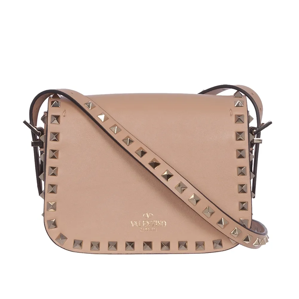 Valentino Bolso Mini Rockstud Nude