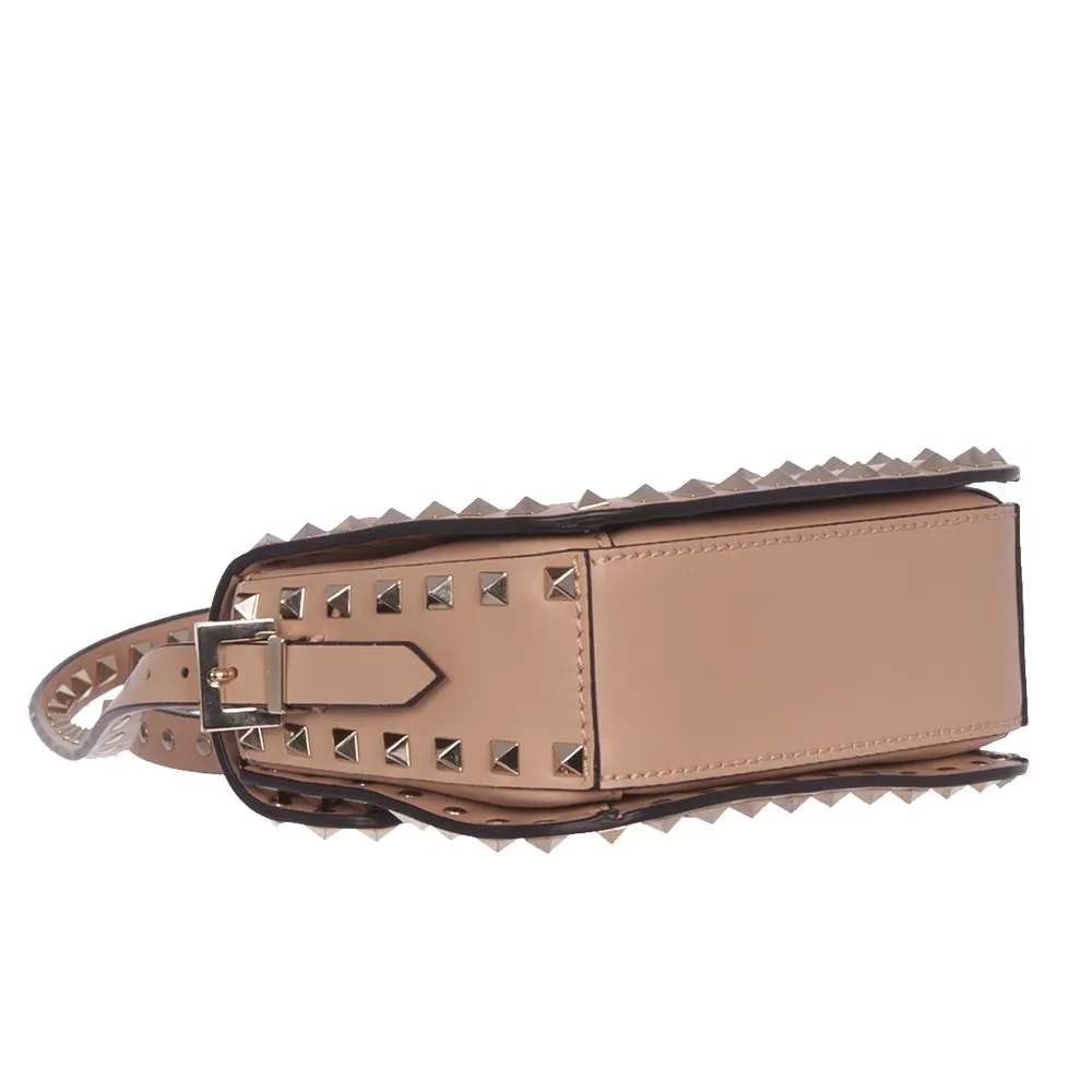 Valentino Bolso Mini Rockstud Nude