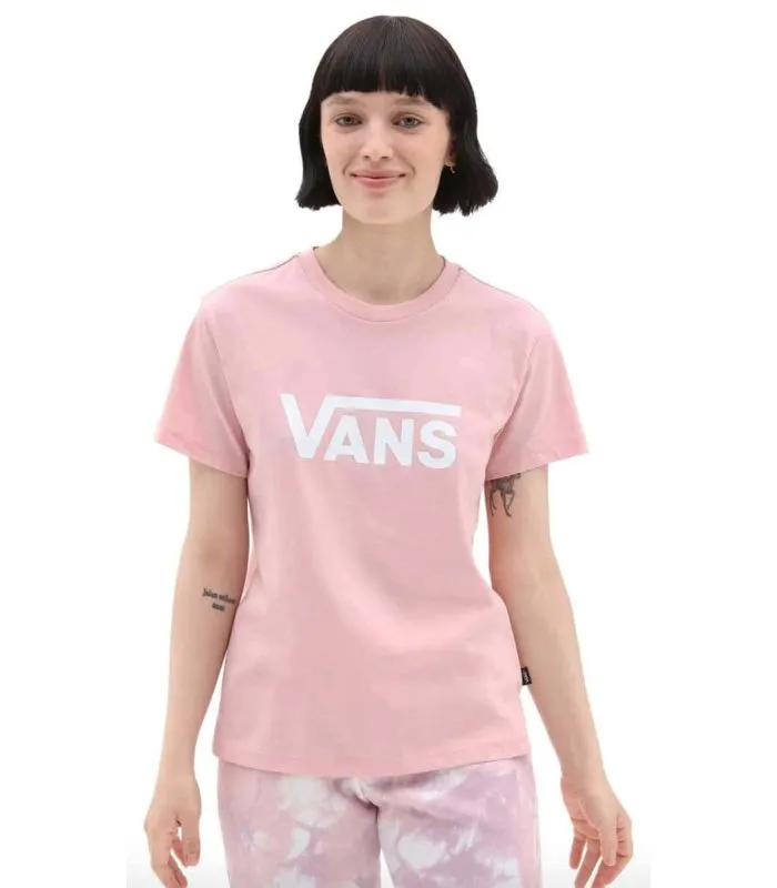 Vans Camiseta Drop Crew Rosa