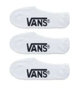 VANS Classic Super No Show 3 pares por lote, 39.5-42.5, (blanco)