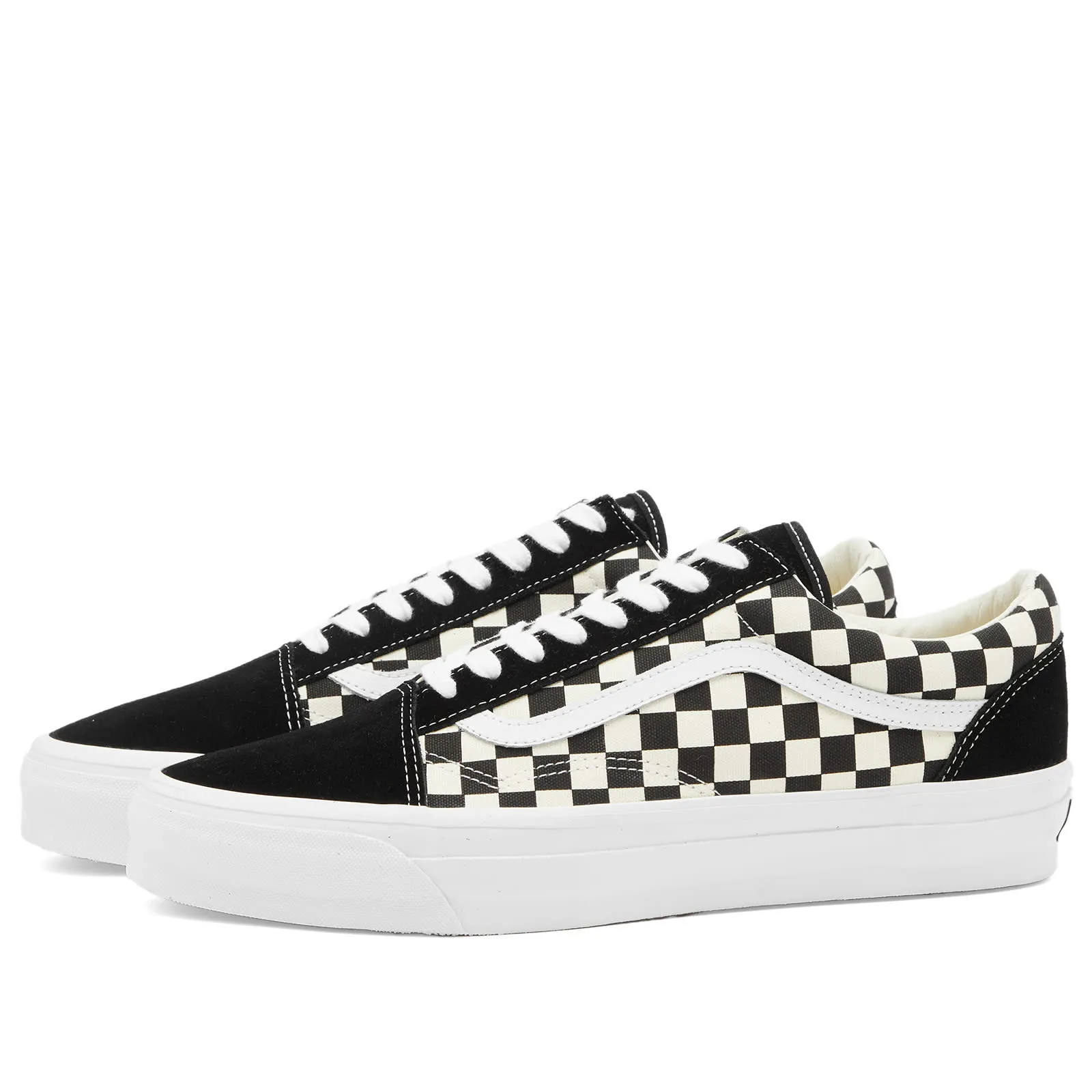 Vans Men's Old Skool 36 Sneakers in Lx Checkerboard Black/Off White, Size UK 10 | END. Clothing