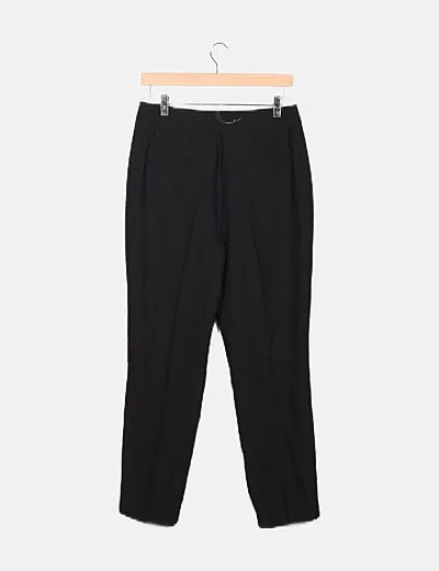 Vero Moda Pantalón negro fluido