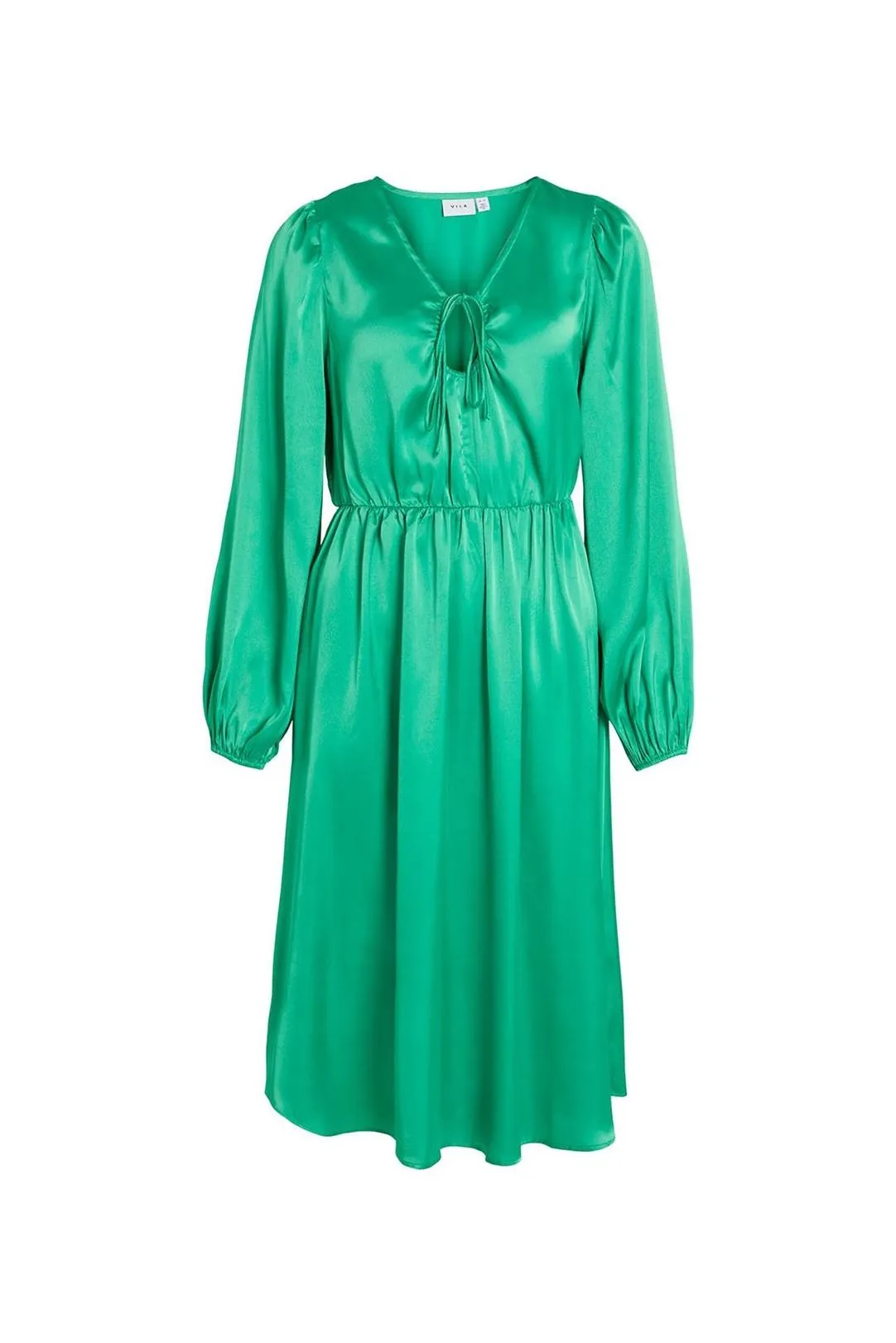 VESTIDO FIESTA SATEN VIPETIA VERDE