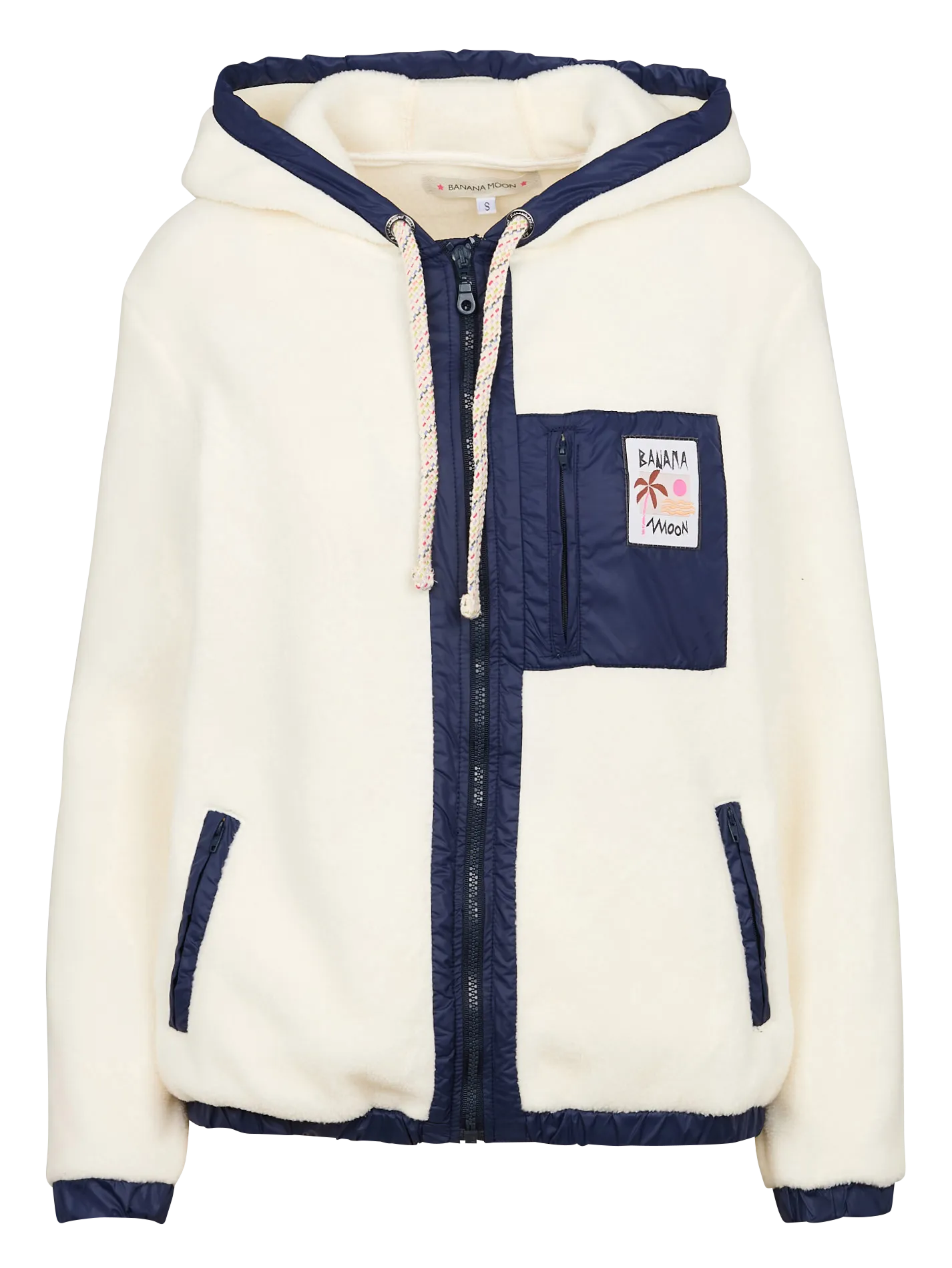 WARREN BRICHILL - Chaqueta polar con capucha en beige