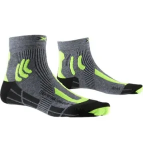 X-SOCKS Trek Retina Calcetines de corte bajo (gris melange/amarillo pitón)