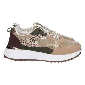 Zapatilla deportiva cómoda para mujer color verde