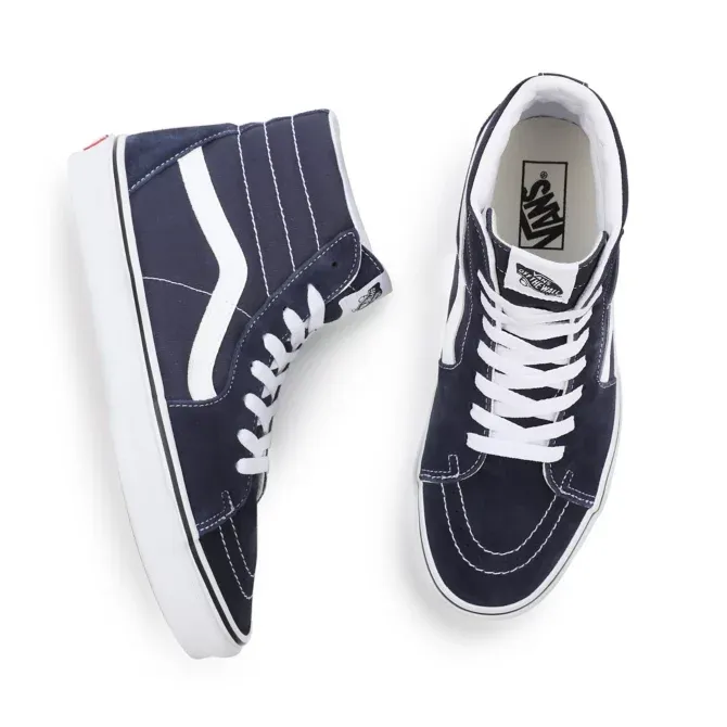 Zapatillas altas VANS Skate número uno del mundo unisex SK8-HI parisian night/true white Ref. VN0A5JMJ4W6 azul marino