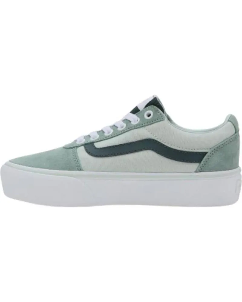 Zapatillas deporte de Mujer VANS OFF THE WALL DEPORTIVO CASUAL MUJER VANS WARD PLATFORM COLOR BLOCK VERDE VERDE CLARO