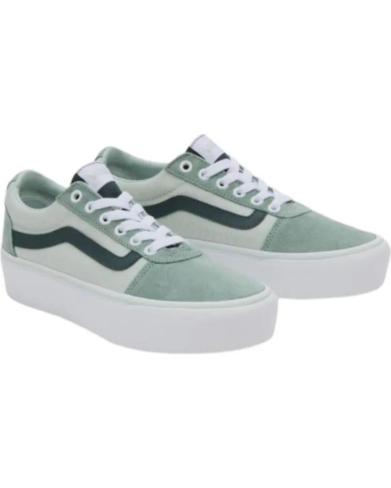 Zapatillas deporte de Mujer VANS OFF THE WALL DEPORTIVO CASUAL MUJER VANS WARD PLATFORM COLOR BLOCK VERDE VERDE CLARO